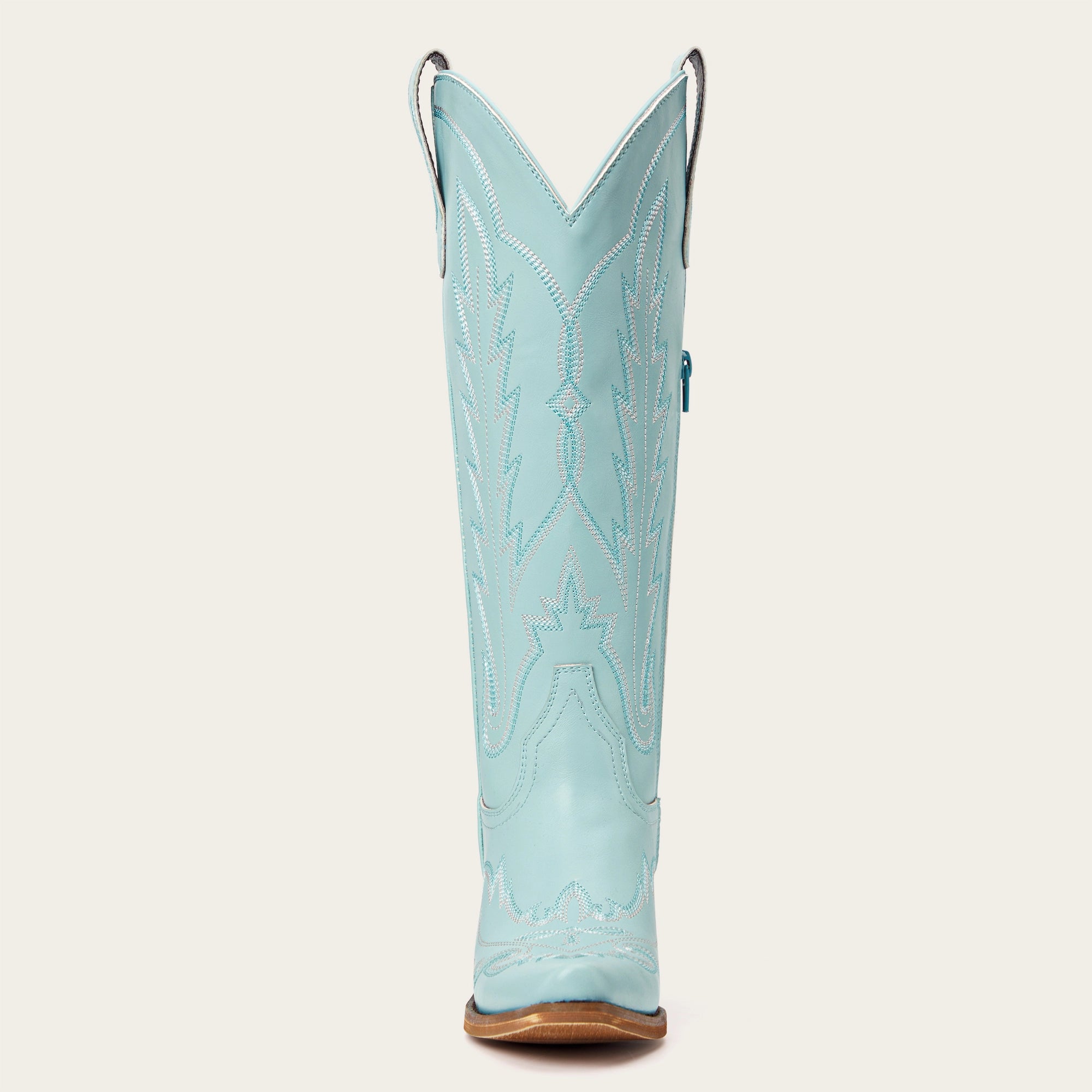 The Rosemary - Blue Classic Tall Cowgirl Boots with Embroidery