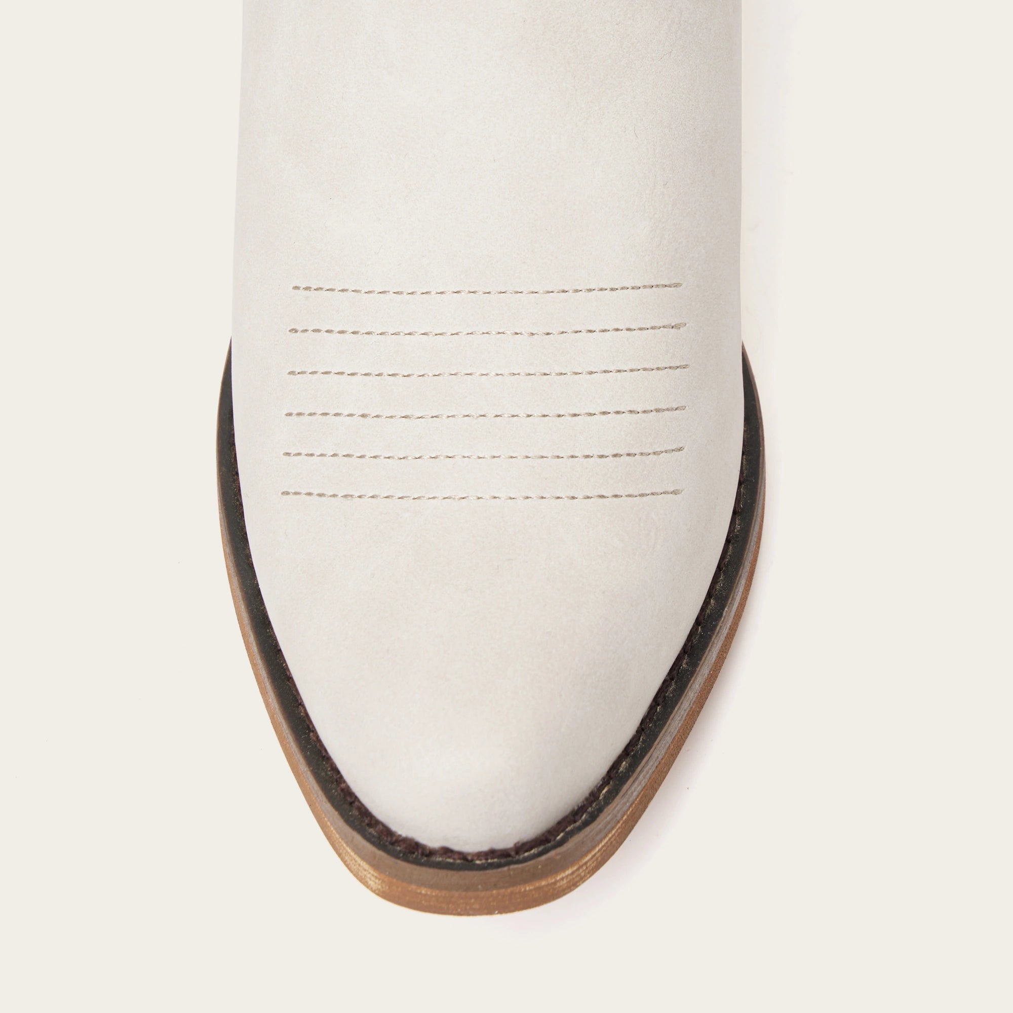 The Withersteen – Ivory Tall Cowgirl Boots with Bold Embroidery and Lace-Up Back