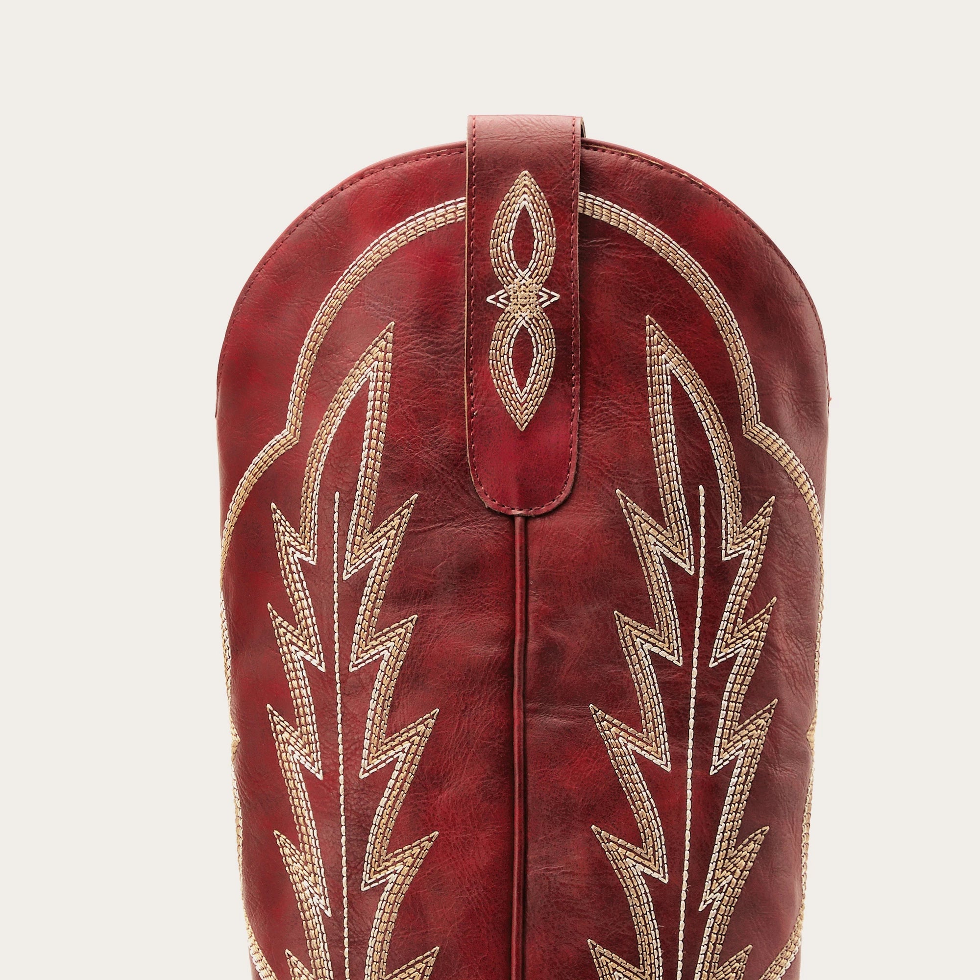 The Rosemary - Red Classic Tall Cowgirl Boots with Embroidery