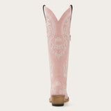 The Aurelia - Sparkle Western Boots in Pink Embroidered & Rhinestone