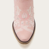 The Aurelia - Sparkle Western Boots in Pink Embroidered & Rhinestone