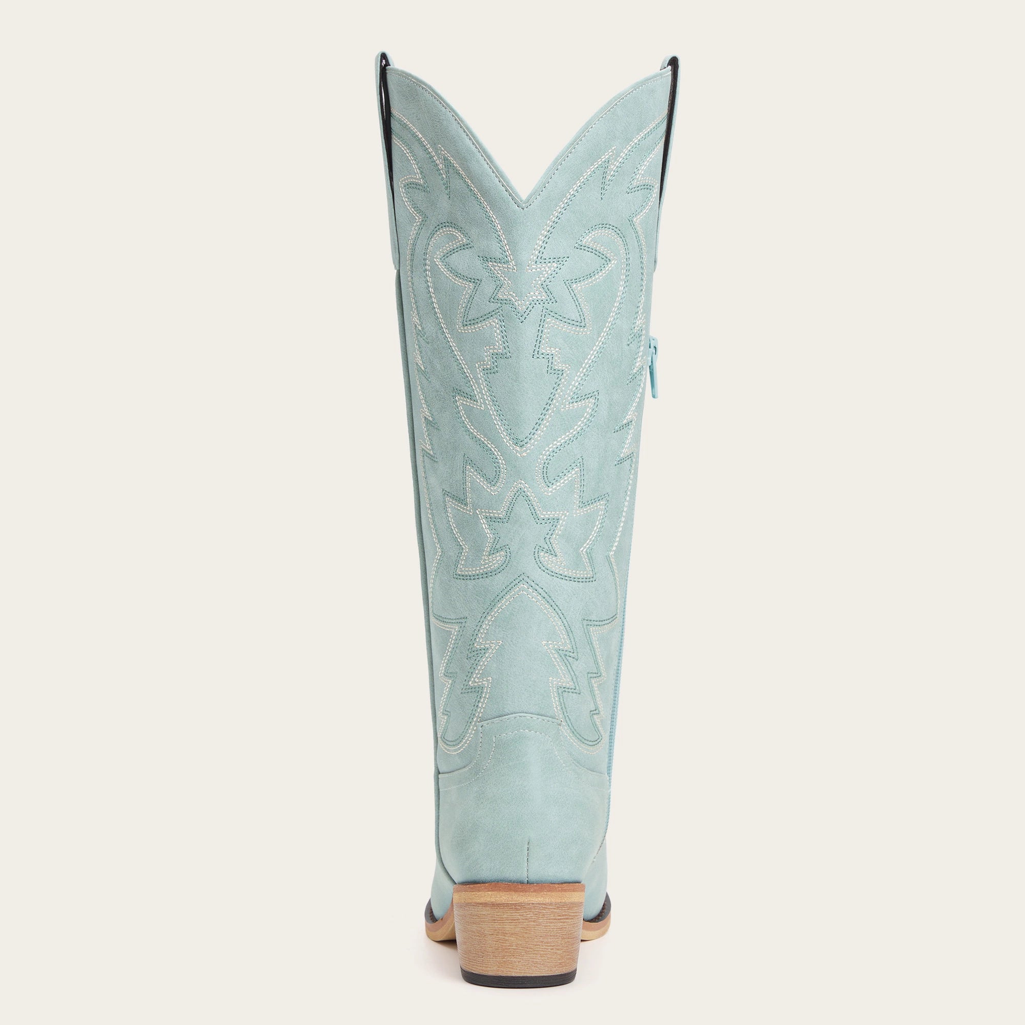 The Molly Wood – Blue Embroidered Tall Cowgirl Boots