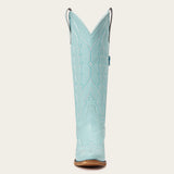 The Rosemary - Blue Classic Tall Cowgirl Boots with Embroidery