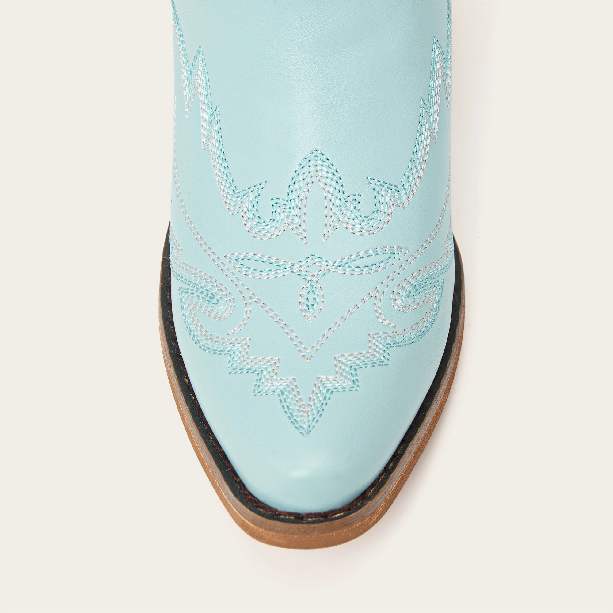 The Rosemary - Blue Classic Tall Cowgirl Boots with Embroidery