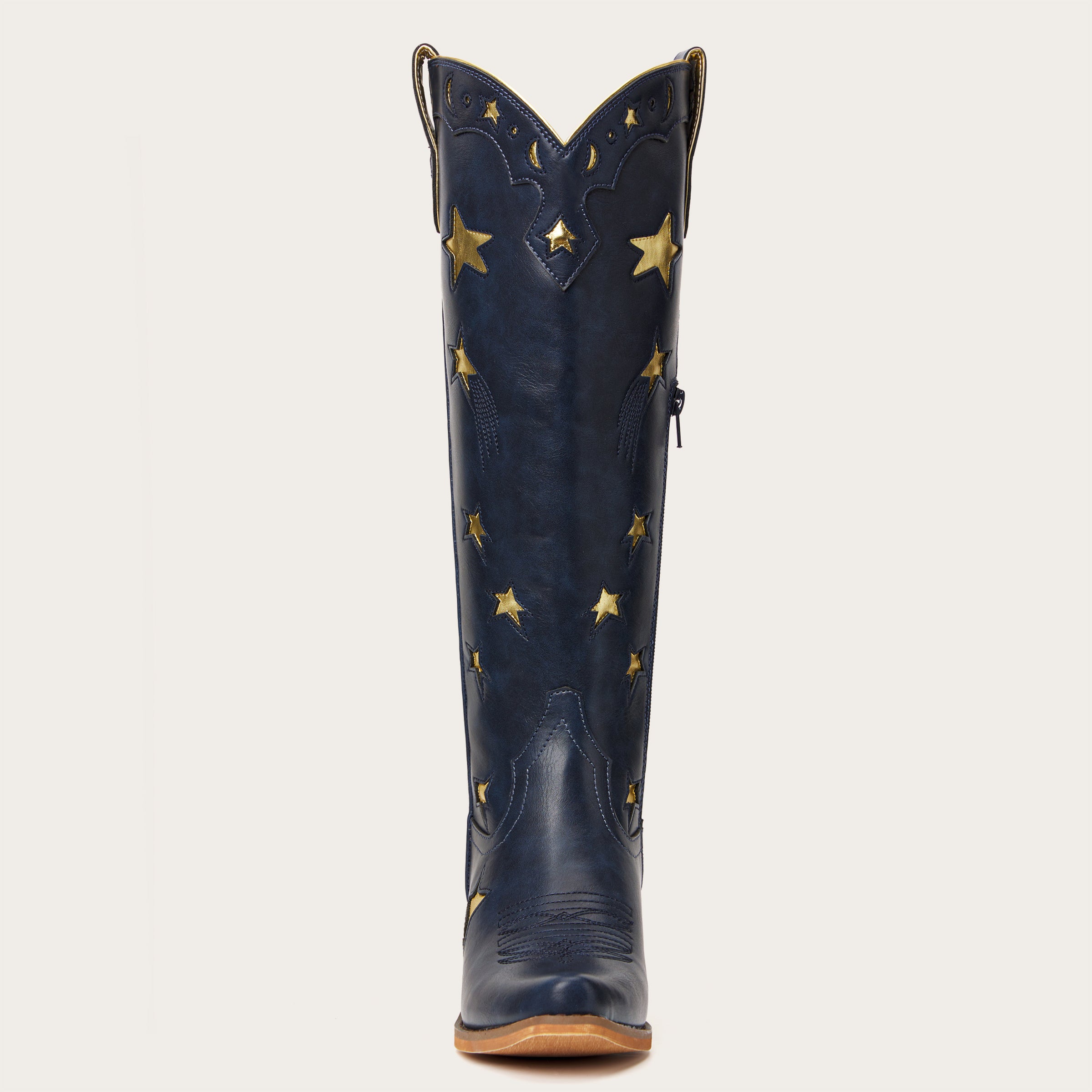 The Celestial – Midnight Blue Starry Western Boots