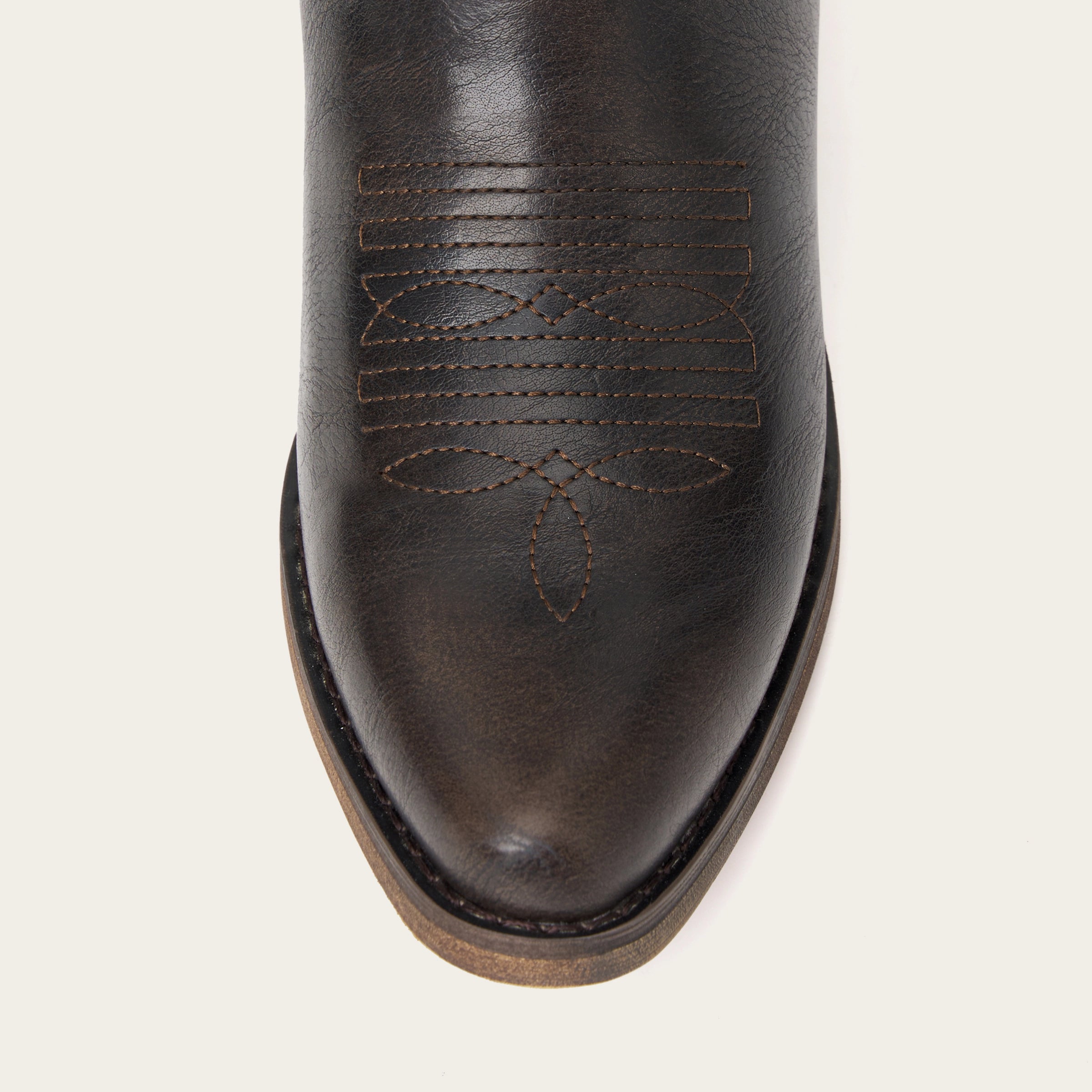 The Laurey - Espresso Embroidered Cowgirl Boots with Classic Western Flair