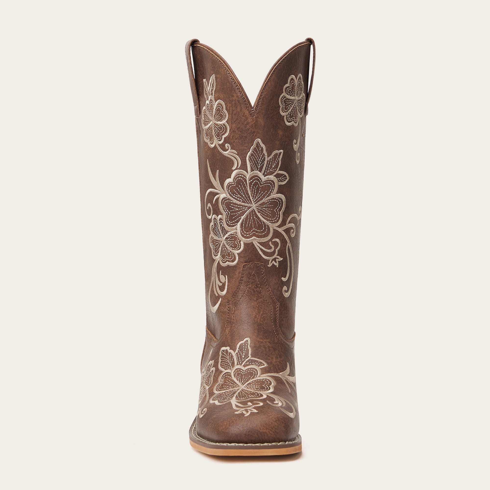 The Magnolia – Floral Square Toe Cowgirl Boots
