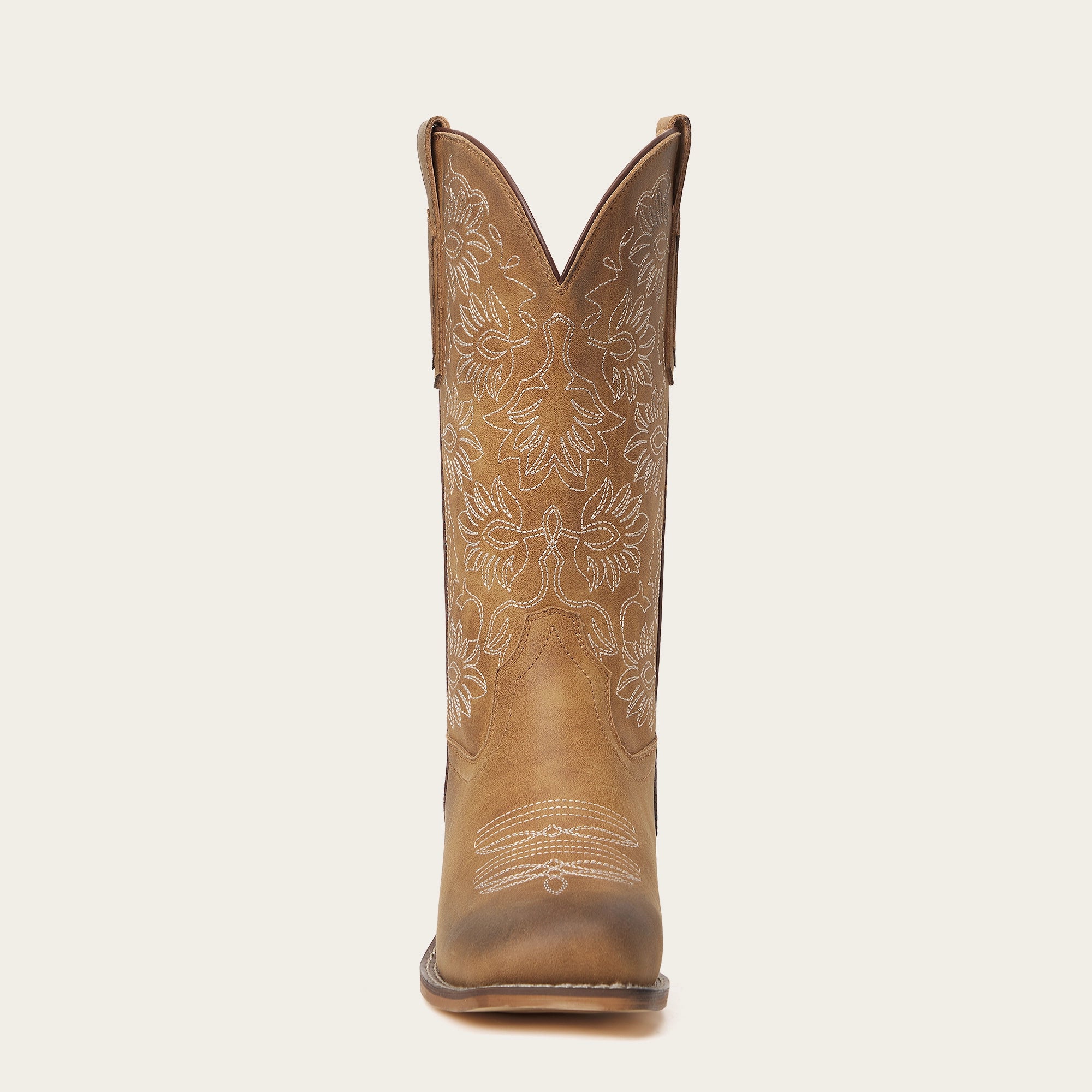 The Savannah – Floral Stitch Square Toe Cowgirl Boots