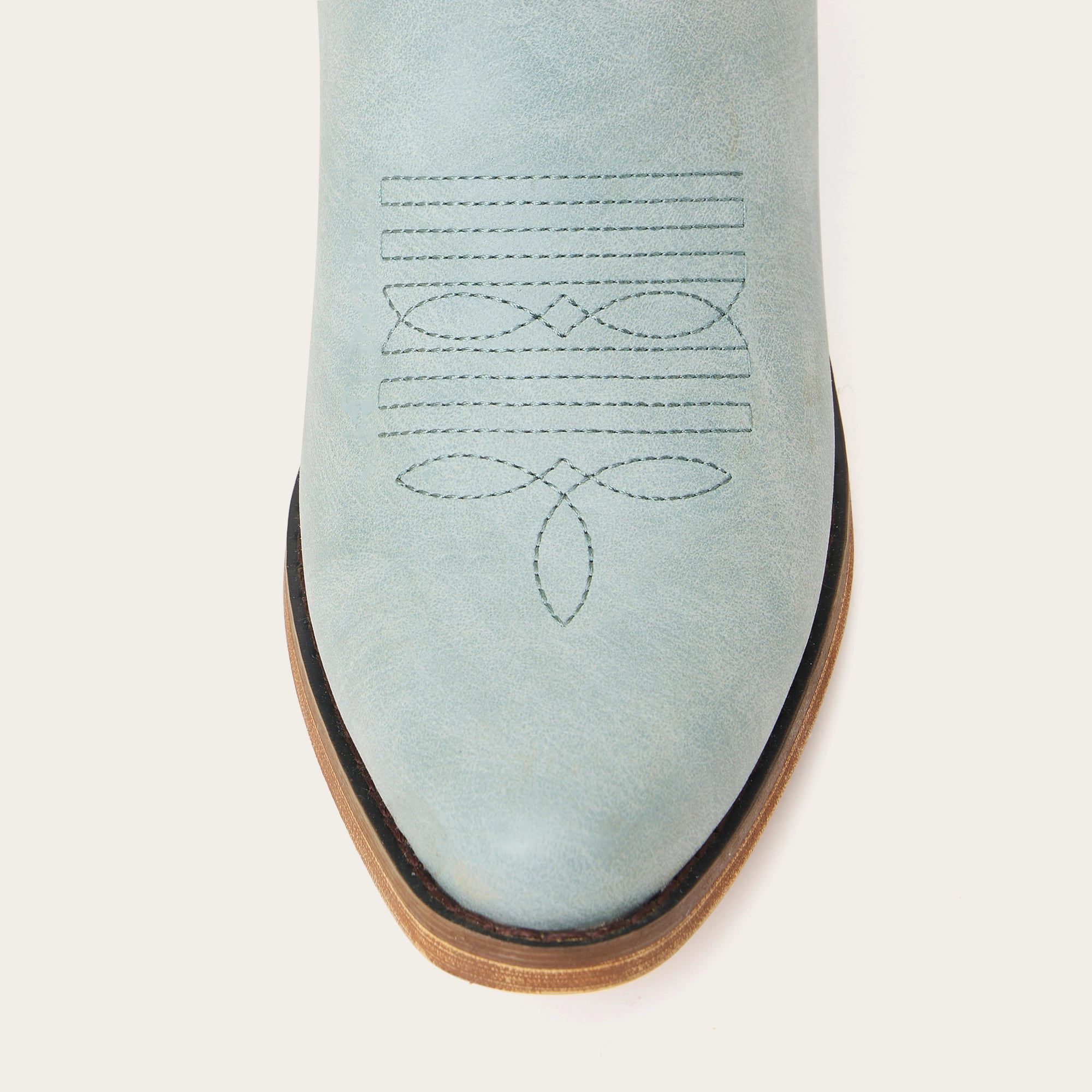 The Hallie – Blue Heart Cutouts Embroidered Western Cowgirl Boots