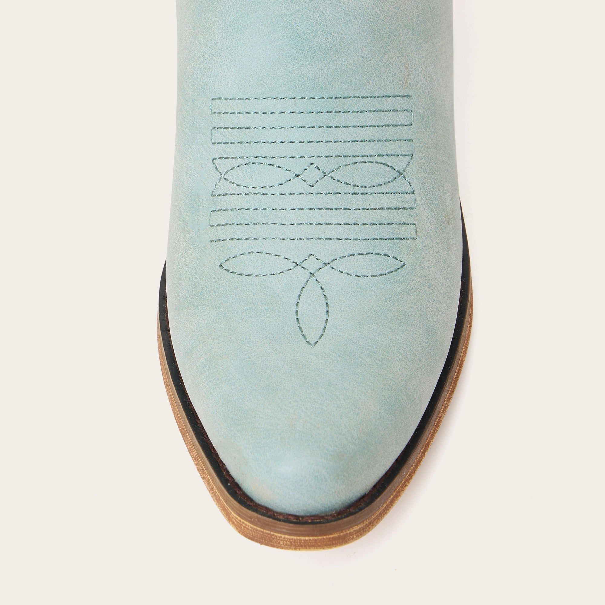 The Hallie - Blue Heart Cutouts Embroidered Western Cowgirl Boots