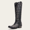 The Rosemary – Black Lightning Embroidered Cowgirl Boots