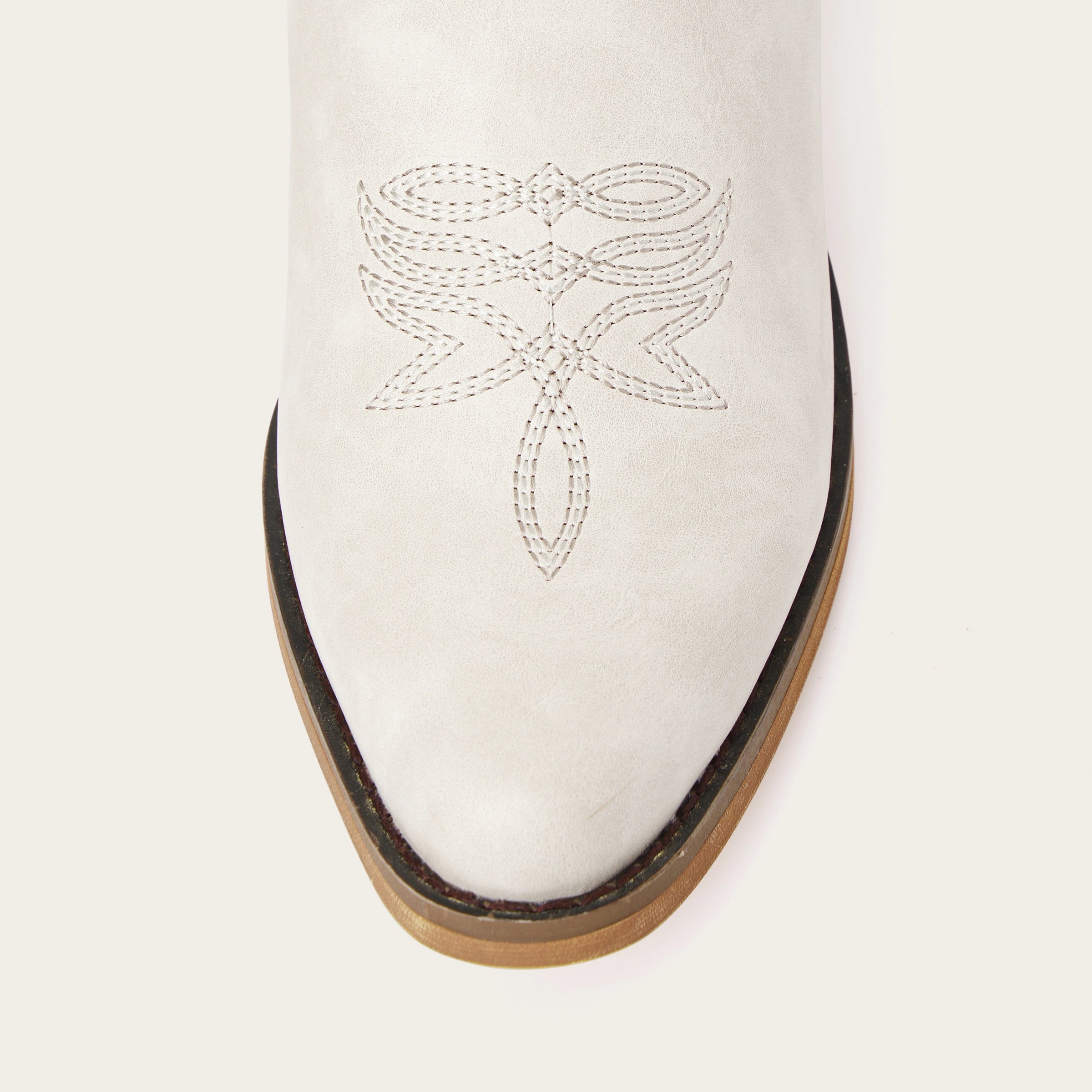 The Molly Wood – Brown Starburst Embroidered Snip Toe Tall Western Cowgirl Boots