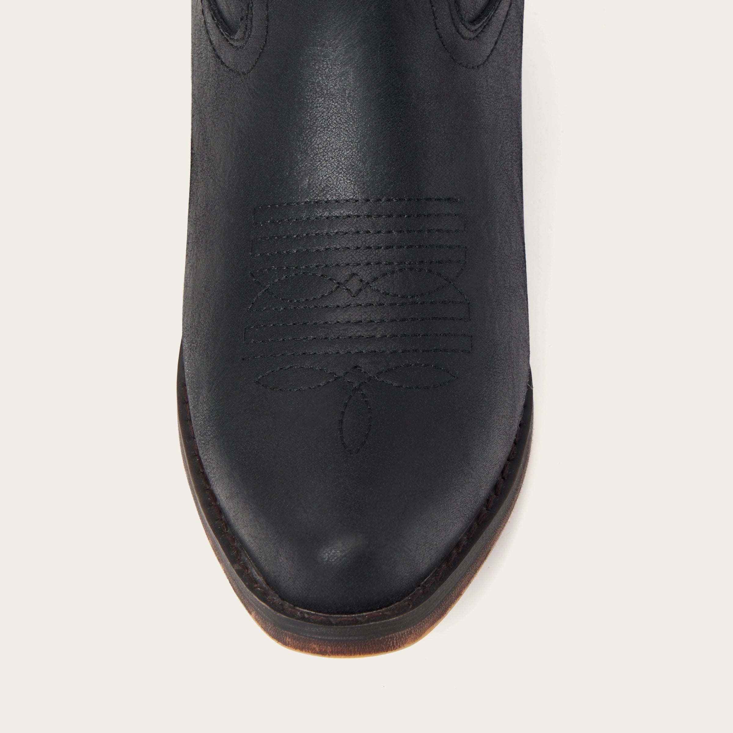 The Cassidy - Black Embroidered Snip Toe Western Cowgirl Boots