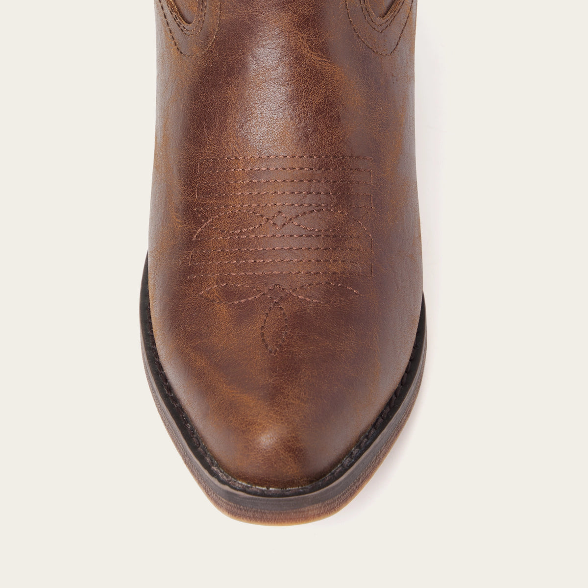 The Cassidy - Cognac Embroidered Snip Toe Western Cowgirl Boots