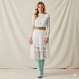 The Rosemary - Blue Classic Tall Cowgirl Boots with Embroidery
