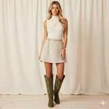 The Laurey - Olive Suede Embroidered Cowgirl Boots with Classic Western Flair