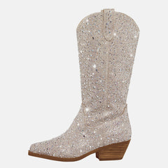 Redtop Boots > western boots REDTOP Women's Western Cowboy Boots Diamond Upper Sparkly Glitter for Party